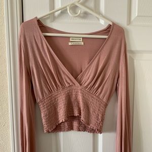 Cute Long Sleeved Ruffle Blouse